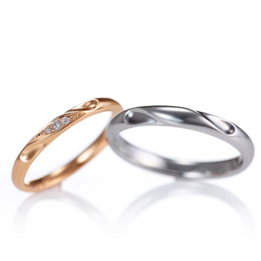 フェミニン,アンティーク 結婚指輪のLien リアン