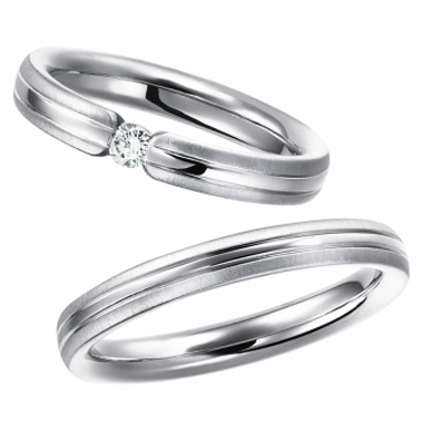 シンプル 結婚指輪のblanc et blanc