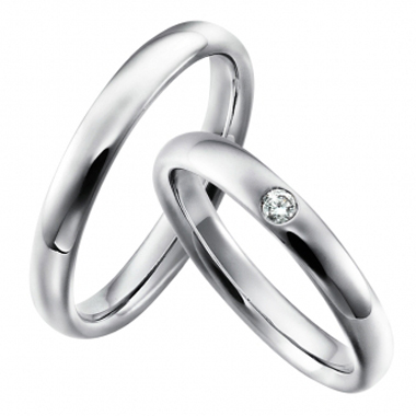 シンプル 結婚指輪のblanc et blanc