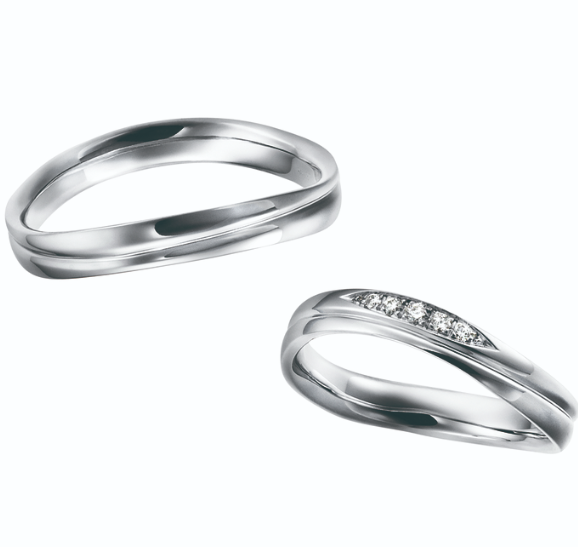 シンプル 結婚指輪のWave