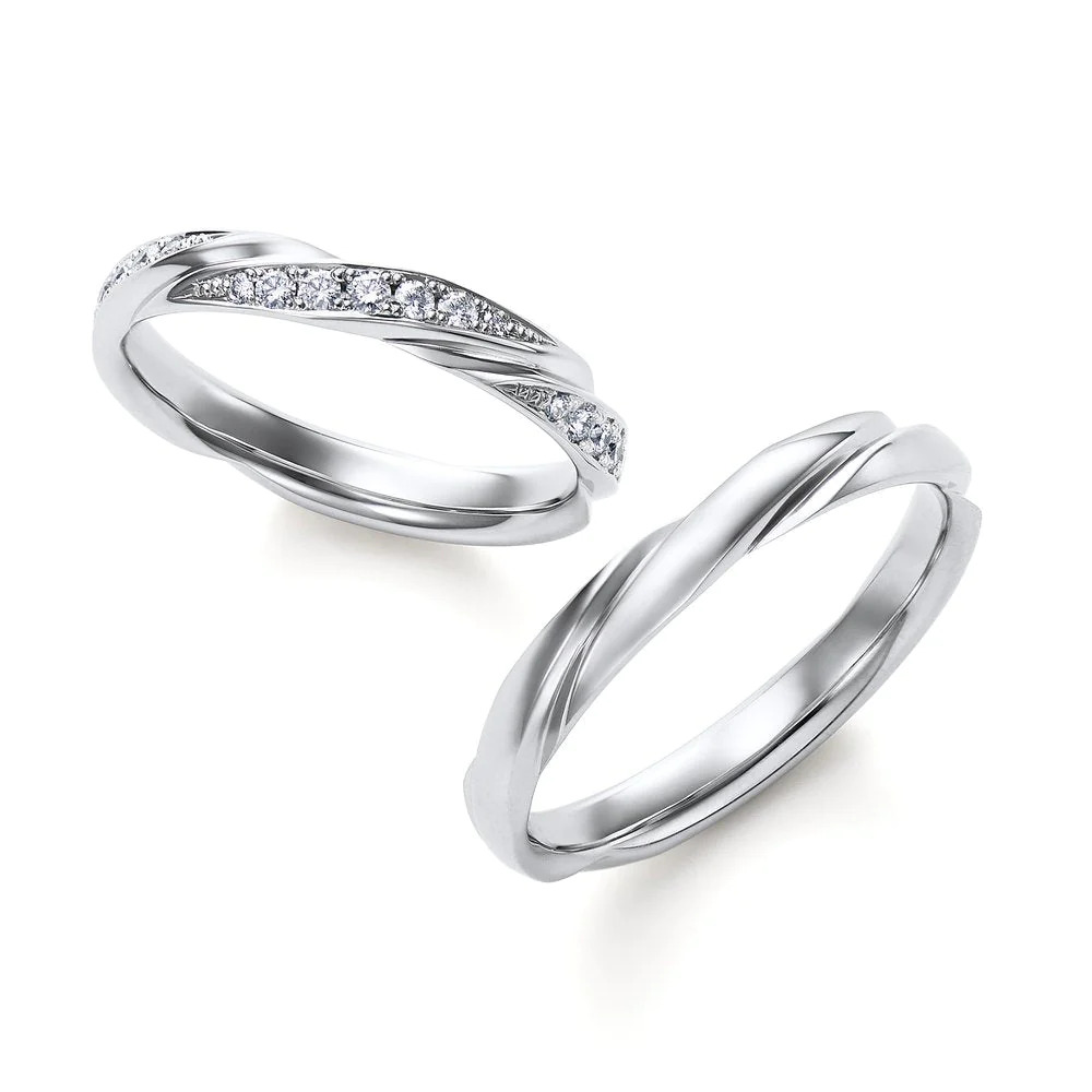 シンプル,フェミニン 結婚指輪のWRB911_WRA901