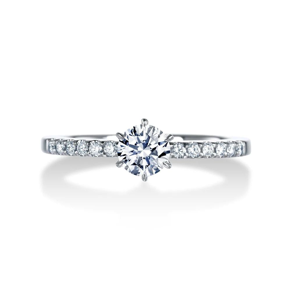 シンプル,ゴージャス 婚約指輪のERA688