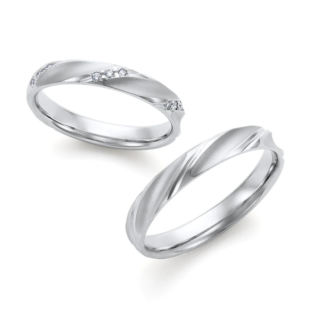 シンプル,フェミニン 結婚指輪のWRB912_WRA902