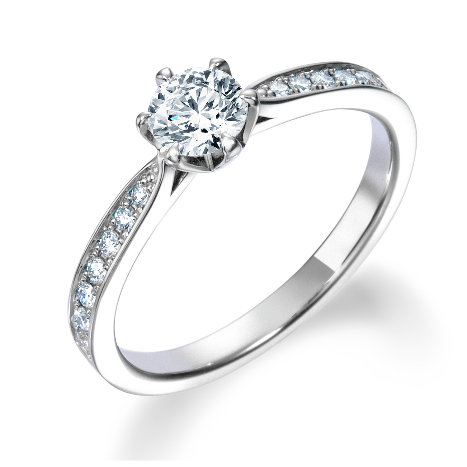 シンプル,ゴージャス 婚約指輪のERA806