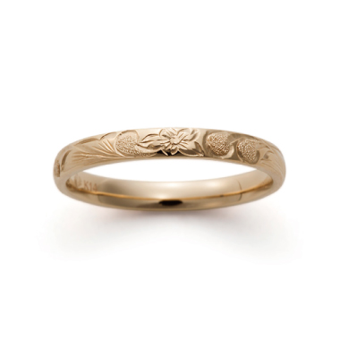 ハワイアン 結婚指輪のK14ゴールドタイプ