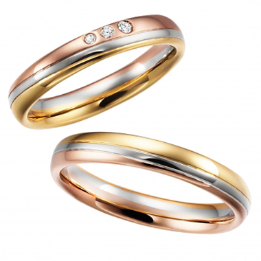 個性的 結婚指輪のcombination