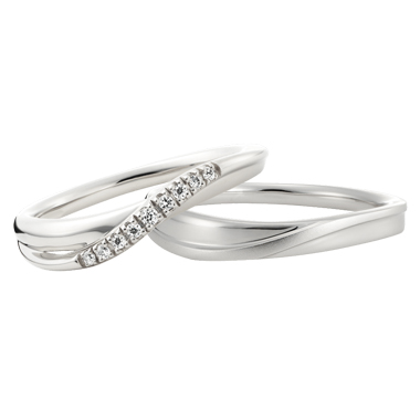 シンプル 結婚指輪のLuminosite eternelle