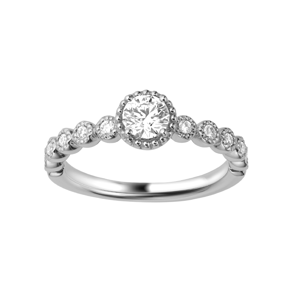 シンプル,フェミニン 婚約指輪のMILLE AMORE