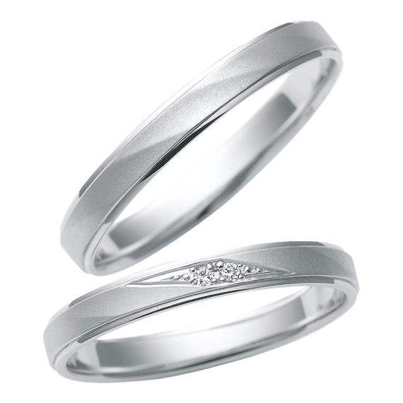 シンプル 結婚指輪のCN-050/CN-049