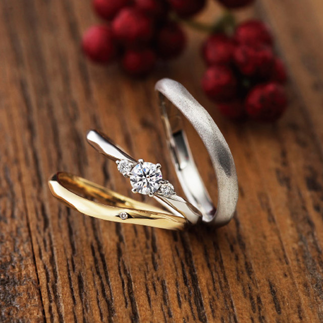アンティーク,フェミニン 結婚指輪のＭagnolia