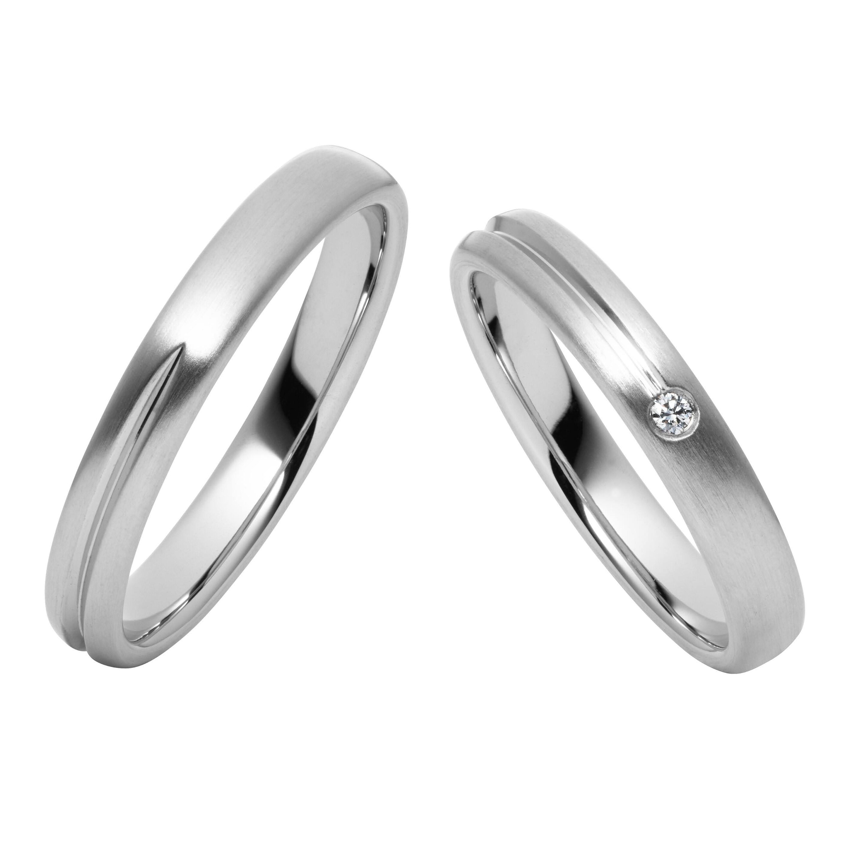 シンプル,個性的 結婚指輪のオブシード