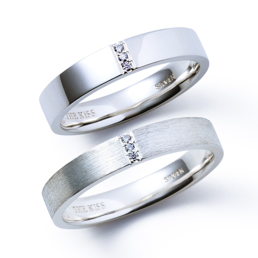  ファッションジュエリーのシルバー ペア リング SR1407MOS-1408MOS